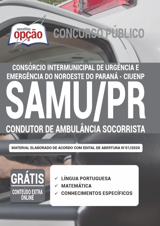 Apostila CIUENP - SAMU-PR - Condutor de Ambulância Socorrista