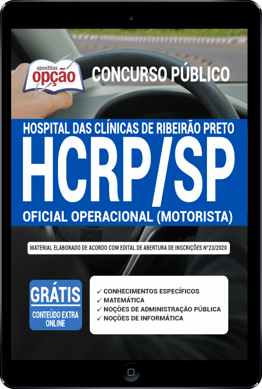 Apostila HCRP-SP em PDF - Oficial Operacional (Motorista)