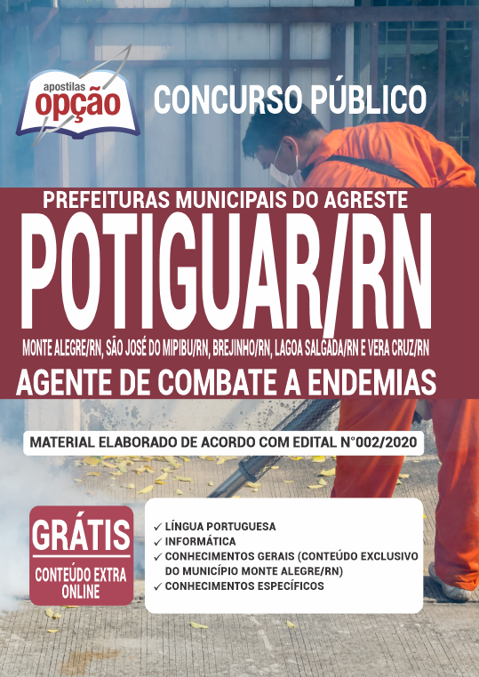 Apostila Prefeitura do Agreste Potiguar - RN- Agt Endemias