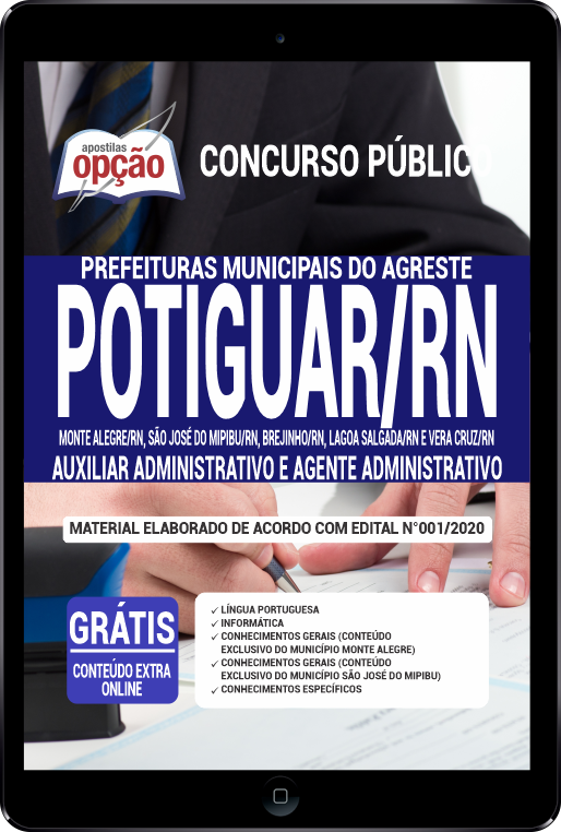 Apostila Prefeitura  do Agreste Potiguar - RN em PDF - Administrativo