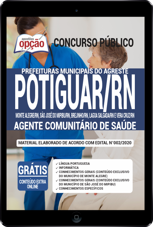 Apostila Prefeitura  do Agreste Potiguar - RN em PDF -Agente Comunitário