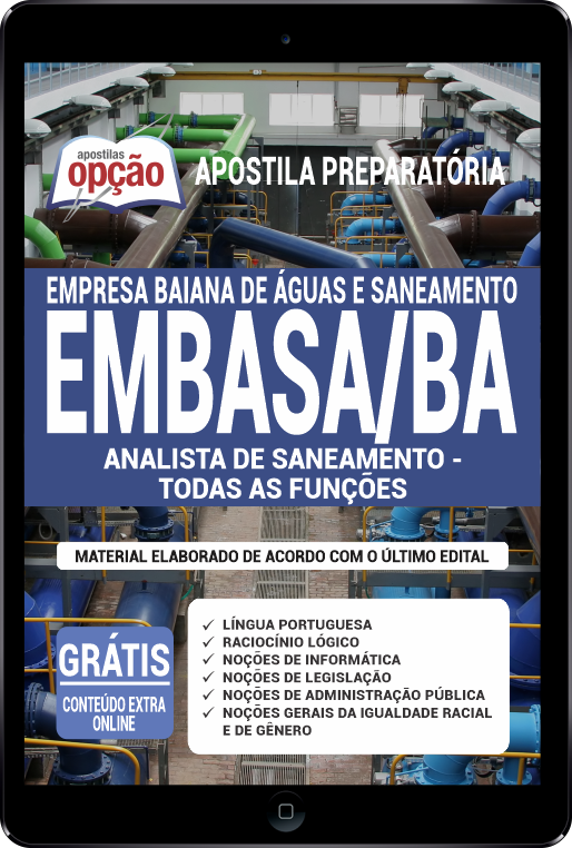 Apostila EMBASA-BA em PDF - Analista de Saneamento