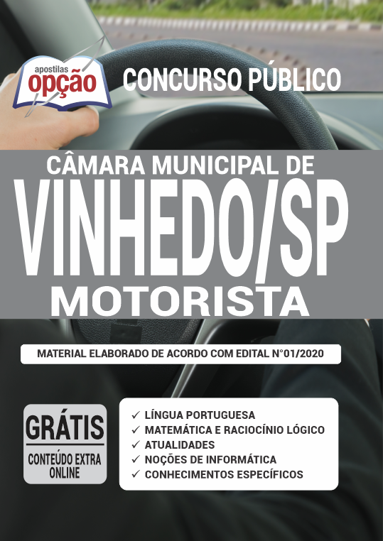 Apostila Câmara de Vinhedo - SP - Motorista