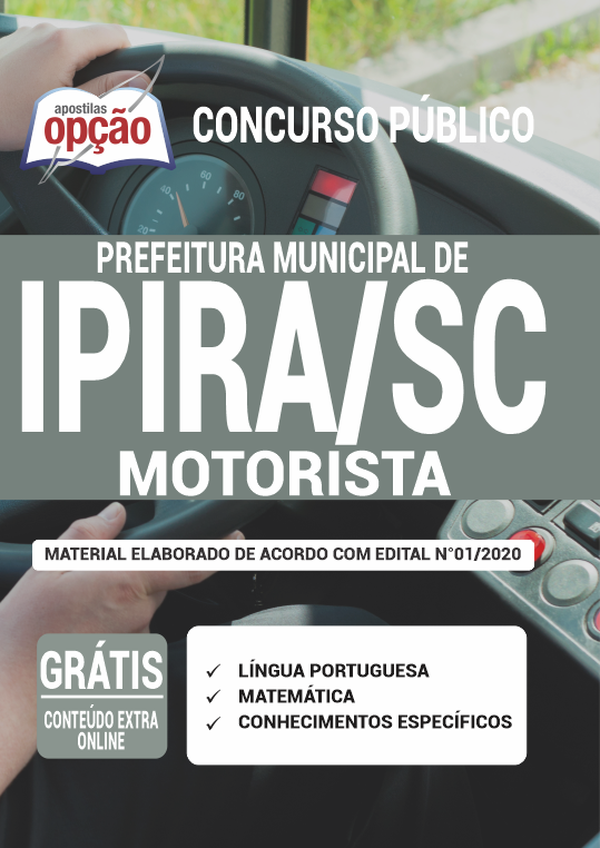 Apostila Prefeitura de Ipira - SC - Motorista