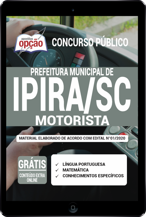 Apostila Prefeitura de Ipira - SC em PDF - Motorista