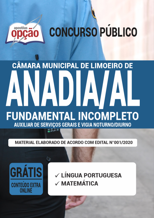 Apostila Câmara de Limoeiro de Anadia - AL - Fundamental Incomp