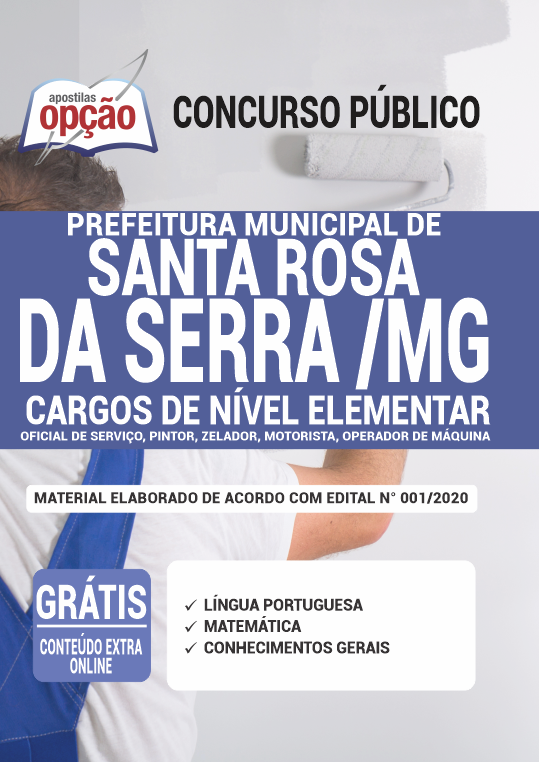 Apostila Prefeitura  de Santa Rosa da Serra - MG - Oficial de Serviço