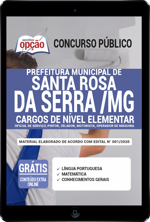 Apostila Prefeitura  de Santa Rosa da Serra - MG PDF - Oficial de Serviço