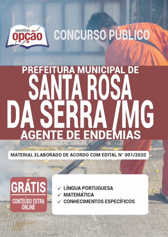 Apostila Prefeitura  de Santa Rosa da Serra- MG - Agente de Endemias