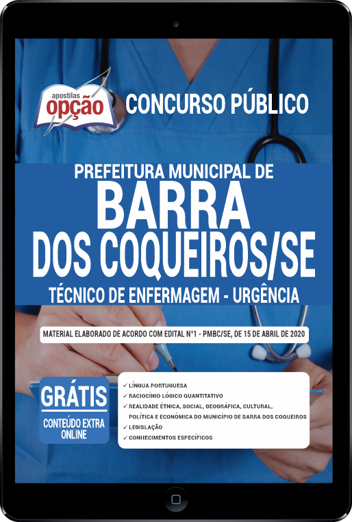 Apostila Prefeitura  Barra dos Coqueiros - SE em PDF  Téc de Enfermagem