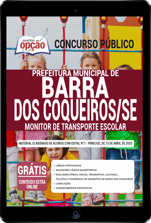 Apostila Prefeitura de Barra dos Coqueiros - SE em PDF - Monitor