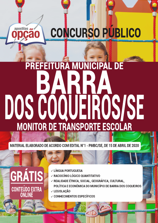 Apostila Prefeitura de Barra dos Coqueiros -SE - Monitor