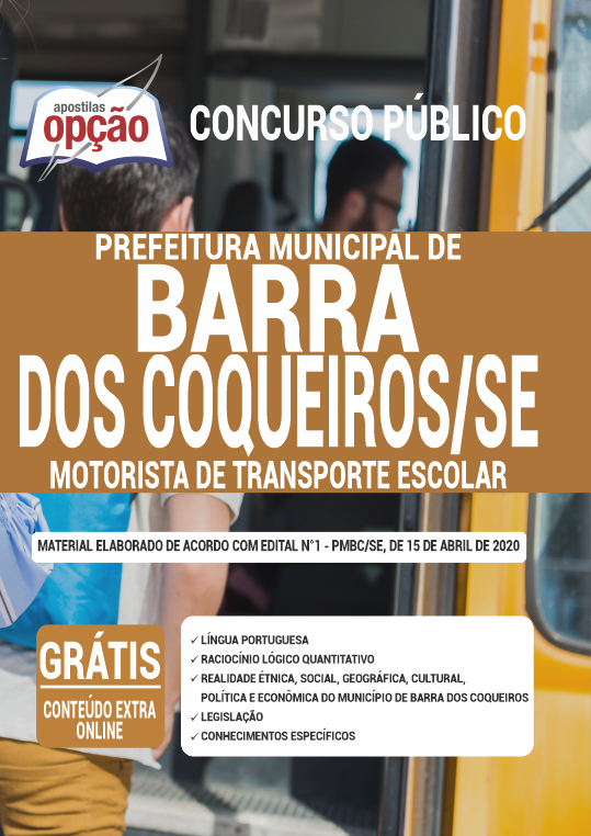 Apostila Prefeitura de Barra dos Coqueiros -SE - Motorista