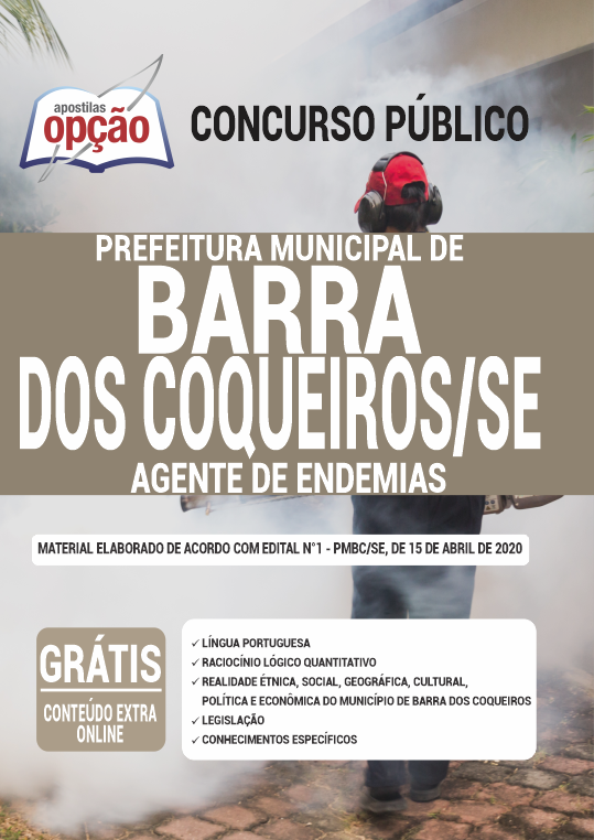 Apostila Prefeitura de Barra dos Coqueiros -SE - Agt de Endemias