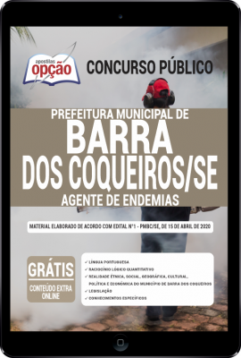 Apostila Prefeitura de Barra dos Coqueiros - SE em PDF - Agente de Endemias