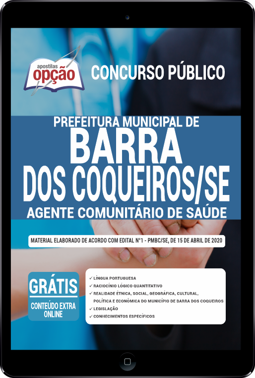 Apostila Prefeitura  Barra dos Coqueiros - SE em PDF Agente Comunitário