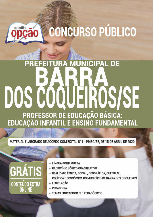 Apostila Prefeitura  de Barra dos Coqueiros -SE - Professor de Educação