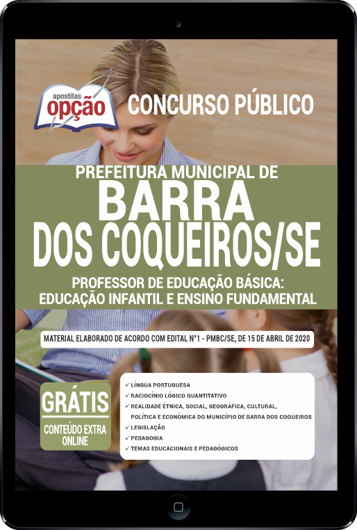 Apostila Prefeitura  de Barra dos Coqueiros - SE em PDF - Professor